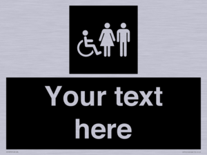 Custom information: black panel disabled female and male